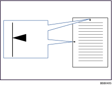 Illustratie van centreerteken