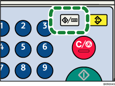 Illustratie van de toets Gebruikersinstellingen/Teller