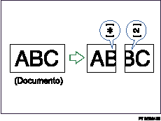 Ilustração de Separação de Página e Redução de Comprimento