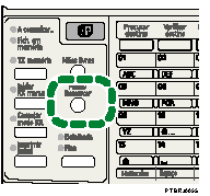 Ilustração da tecla Pausa/Remarcar