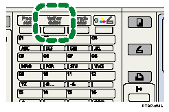 Ilustração da tecla Verificar destino
