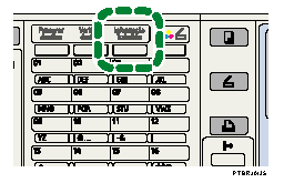 Ilustração da tecla Informação trabalhos