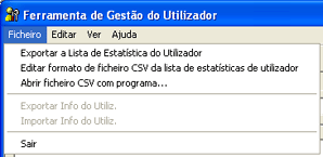 Ilustração do ecrã de aplicação