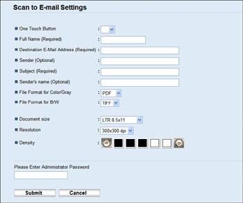 how to change scan destination folder ricoh aficio mp c2500