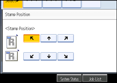 Operation panel screen illustration