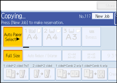 Operation panel screen illustration