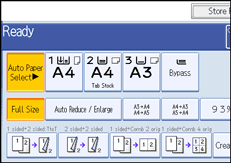 Operation panel screen illustration