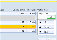 Operation panel screen illustration