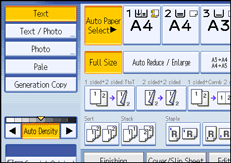 Operation panel screen illustration