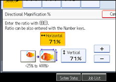 Operation panel screen illustration