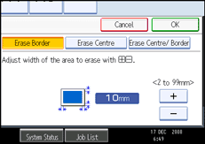 Operation panel screen illustration