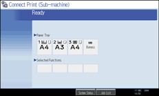 Operation panel screen illustration