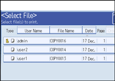 Operation panel screen illustration