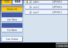 Operation panel screen illustration