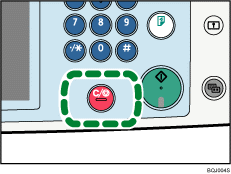 Clear/Stop key illustration