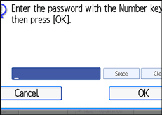 Operation panel screen illustration
