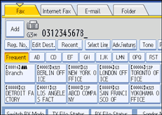 Operation panel screen illustration