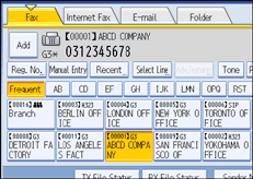 Operation panel screen illustration