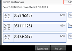Operation panel screen illustration