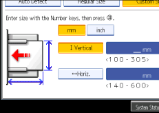 Operation panel screen illustration
