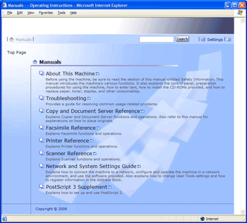 Web browser screen illustration