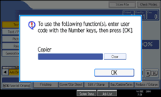Operation panel screen illustration