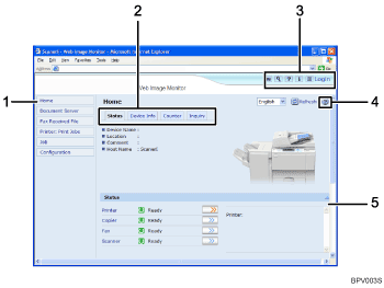 illustration of Web monitor screen