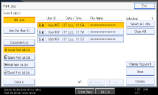 Operation panel screen illustration