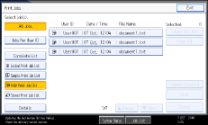 Operation panel screen illustration
