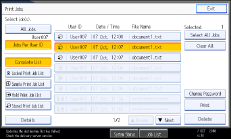 Operation panel screen illustration