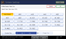 Operation panel screen illustration