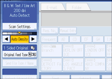 Operation panel screen illustration