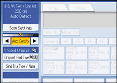Operation panel screen illustration
