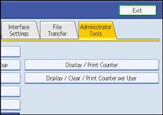 Operation panel screen illustration