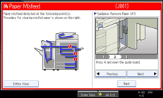 Operation panel screen illustration