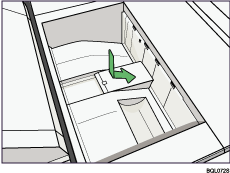 Folding unit tray illustration