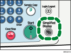 Simplified Display key illustration