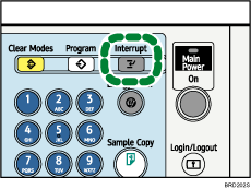 Interrupt key illustration