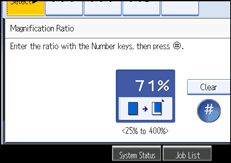 Operation panel screen illustration