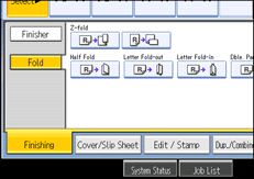 Operation panel screen illustration