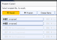 Operation panel screen illustration