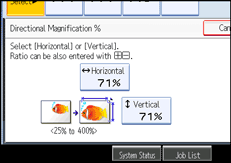Operation panel screen illustration