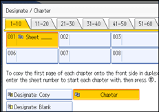 Operation panel screen illustration