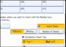 Operation panel screen illustration