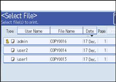 Operation panel screen illustration
