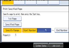 Operation panel screen illustration