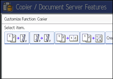 Operation panel screen illustration