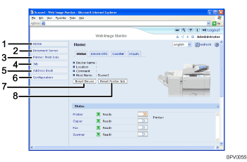 illustration of admini screen