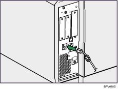 illustration of connecting Ethernet cable