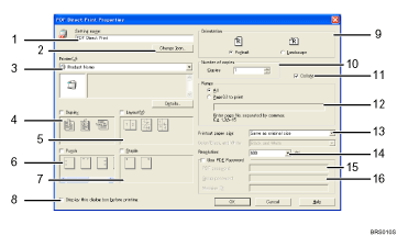 Application screen illustration numbered callout illustration